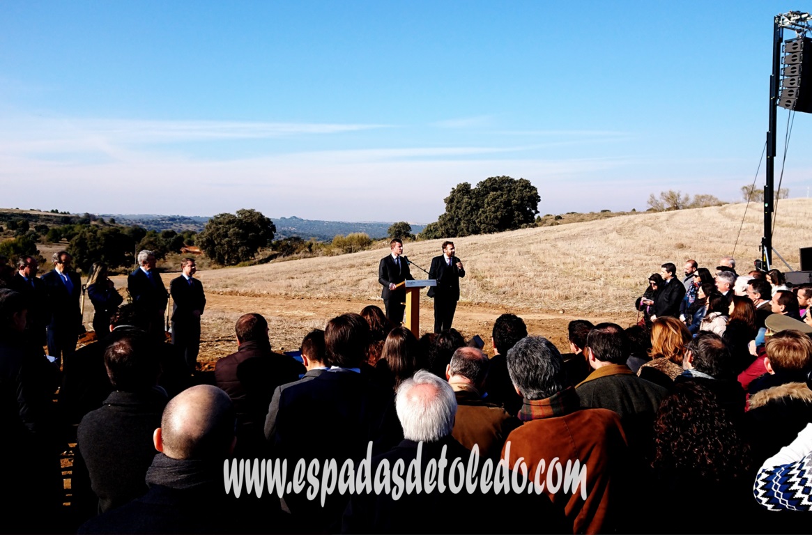 Acto de puesta de la primera piedra del futuro parque de Puy Du Fou en Toledo
